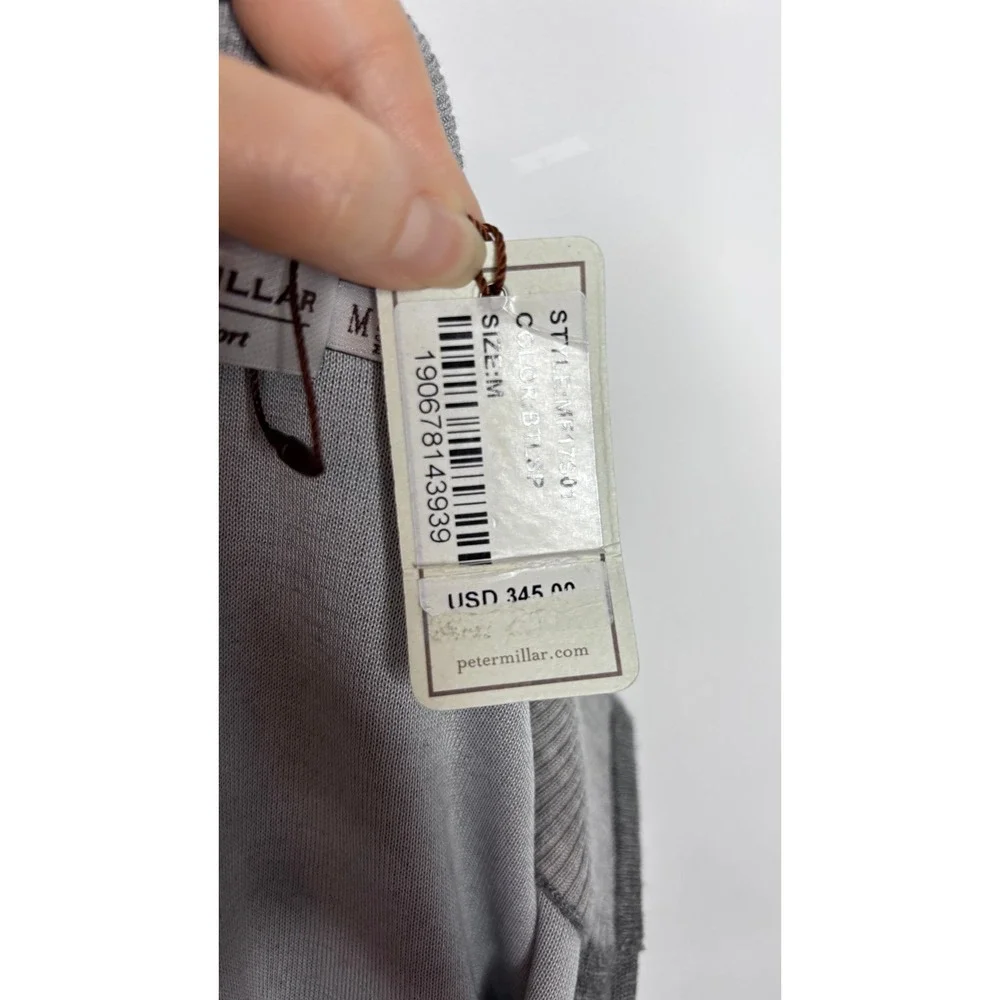 Peter Millar Crown Comfort Gray 70% Cashmere Blend Quarter Zip Sweater - Size M‎